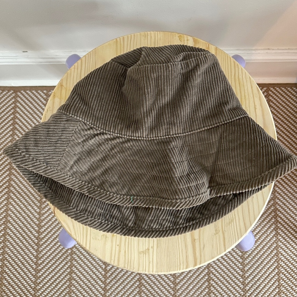 Ralph Lauren Corduroy Bucket Hat Taupe Large